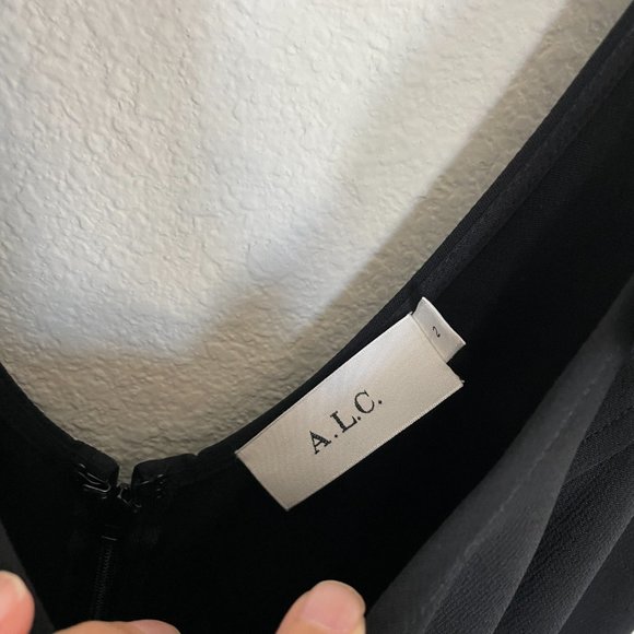 A.L.C. Sander Buckle Strap Midi Dress in Black - Picture 4 of 8